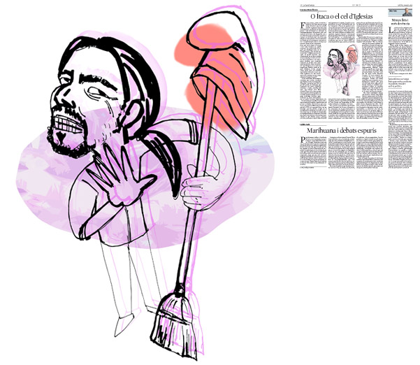 Jordi Barba, il·lustració publicada a La Vanguardia, secció d'Opinió 14-05-2015, per l'article de Francesc-Marc Álvaro