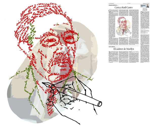 Jordi Barba, il·lustració publicada a La Vanguardia, secció d'Opinió 26-06-2015, per l'article de José Ignacio González Faus
