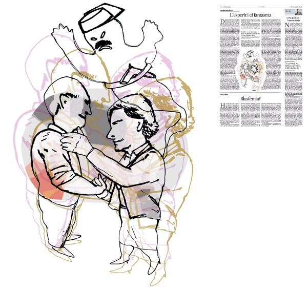 Jordi Barba, il·lustració publicada a La Vanguardia, secció d'Opinió 25-02-2016, per l'article de Francesc-Marc Álvaro