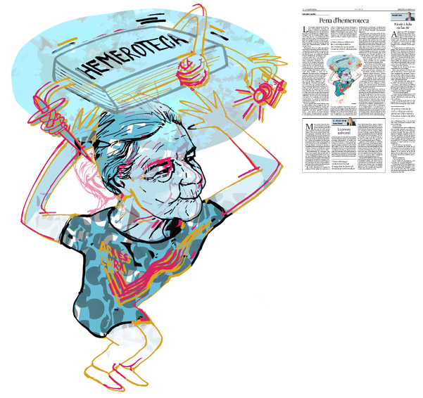Jordi Barba, il·lustració publicada a La Vanguardia, secció d'Opinió 18-01-2017, per l'article de Salvador Cardús